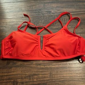 Xhilaration red D/DD bikini top
